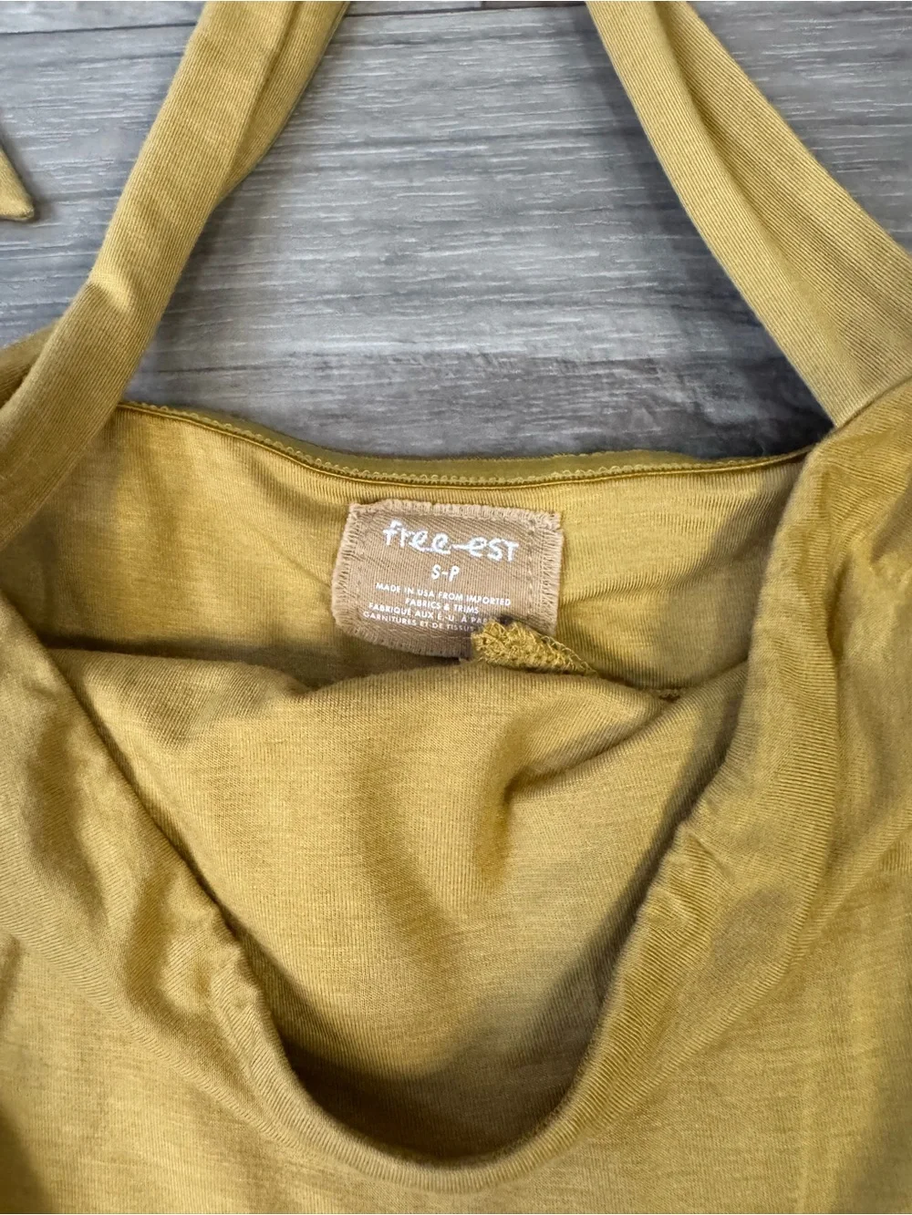 Free People Free-est Clara One Piece Jumpsuit in Mustard Yellow Size Small
